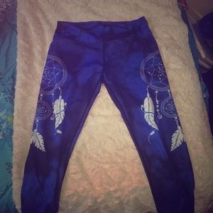 Cute blue dream catcher leggings